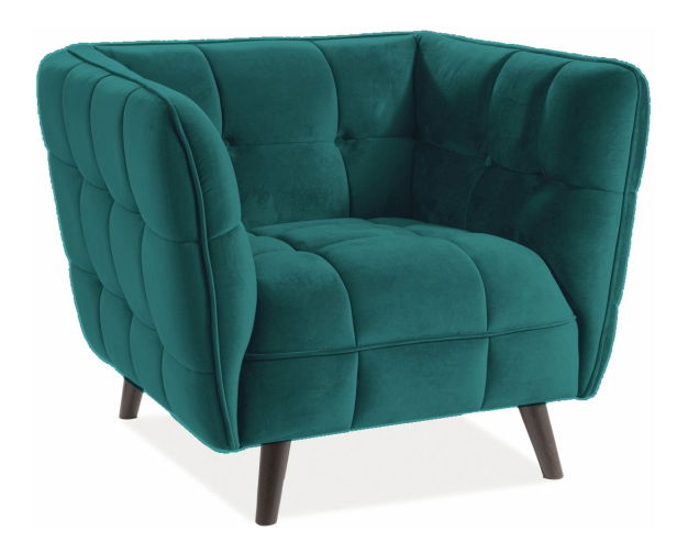 Křeslo Carmine (tyrkysová)