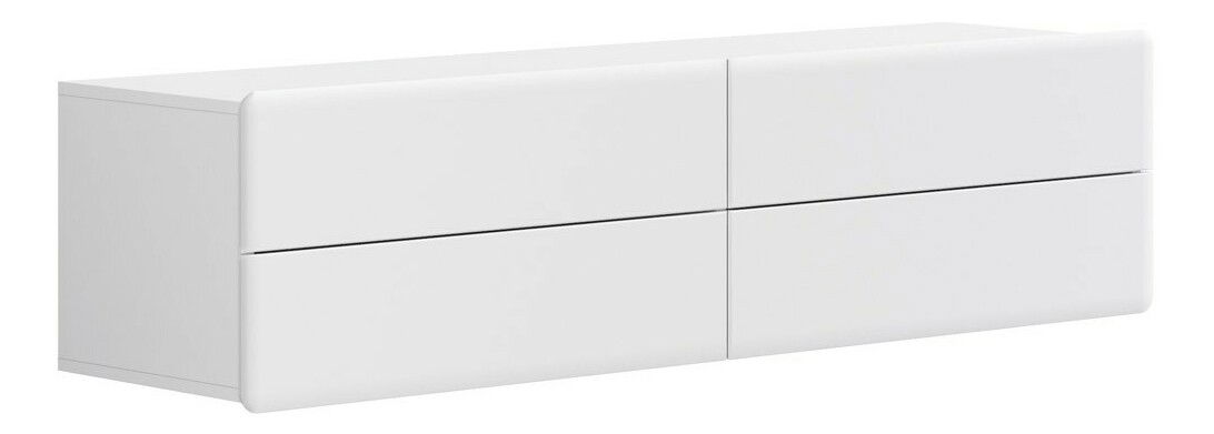 TV stolek/skříňka BRW Possi Light RTV4S 4/16 (bílá + lesk bílý)