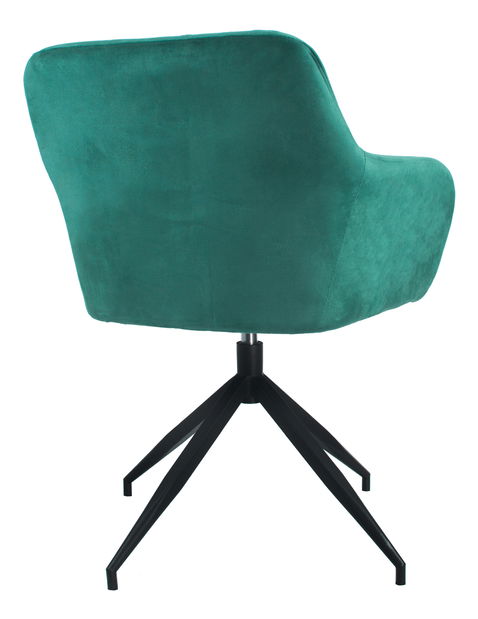 Otočná židle Viata (zelená + černá) 