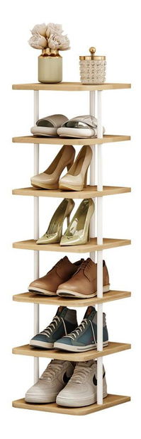 Regál Explotarla (dub světlý + bílá)