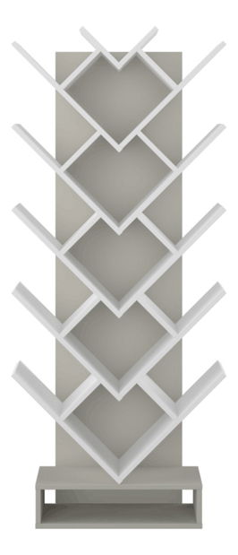 Regál Grisel (šedá + bílá)