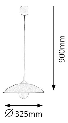 Závěsné svítidlo Cupola Range 1407 (bordó)