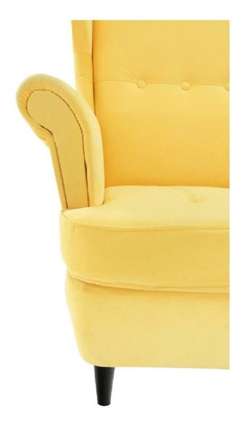 Křeslo ušák Repetidas (žlutá + wenge)