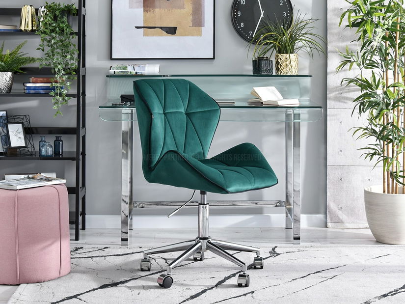 Křeslo Velma M (zelená + černá)