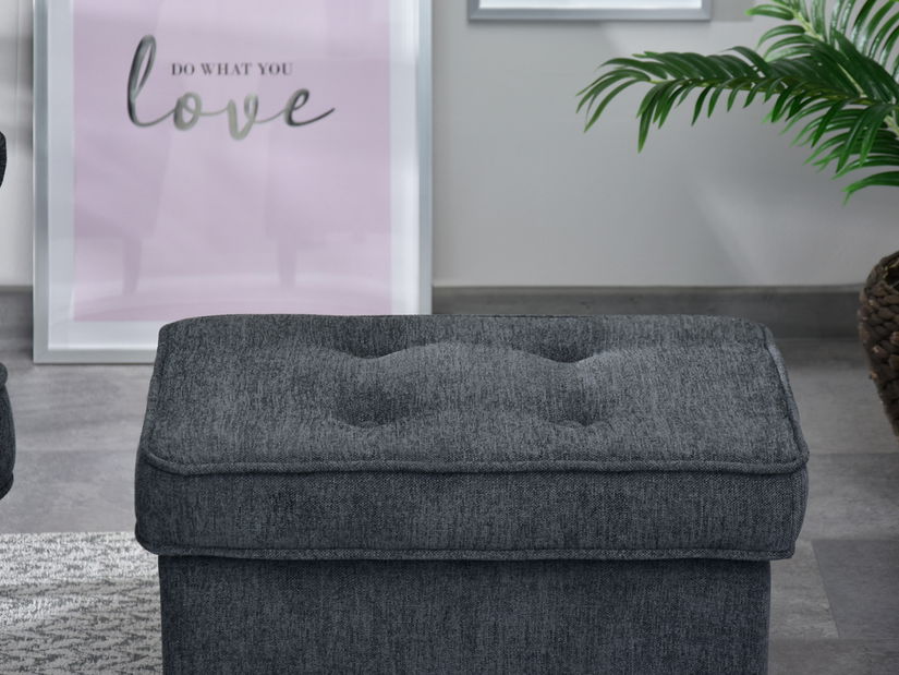 Taburetka Muriera (grafitová)