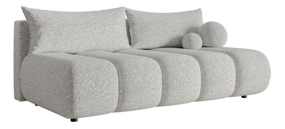 Pohovka trojsedačka Didier mini (světle šedá + černá)