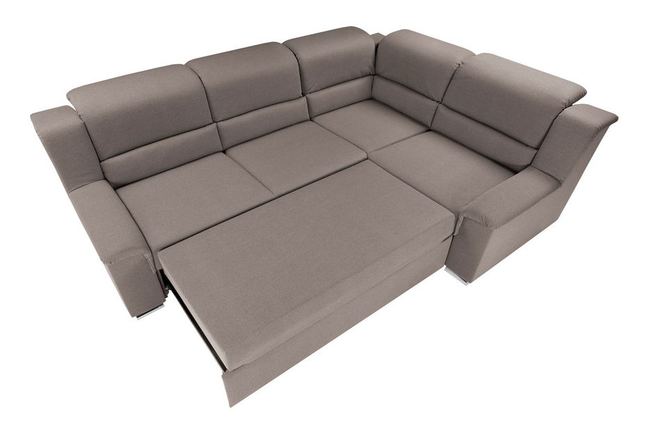 Rohová sedací souprava BRW Anis 2F.RECBK (hnědá) (P)