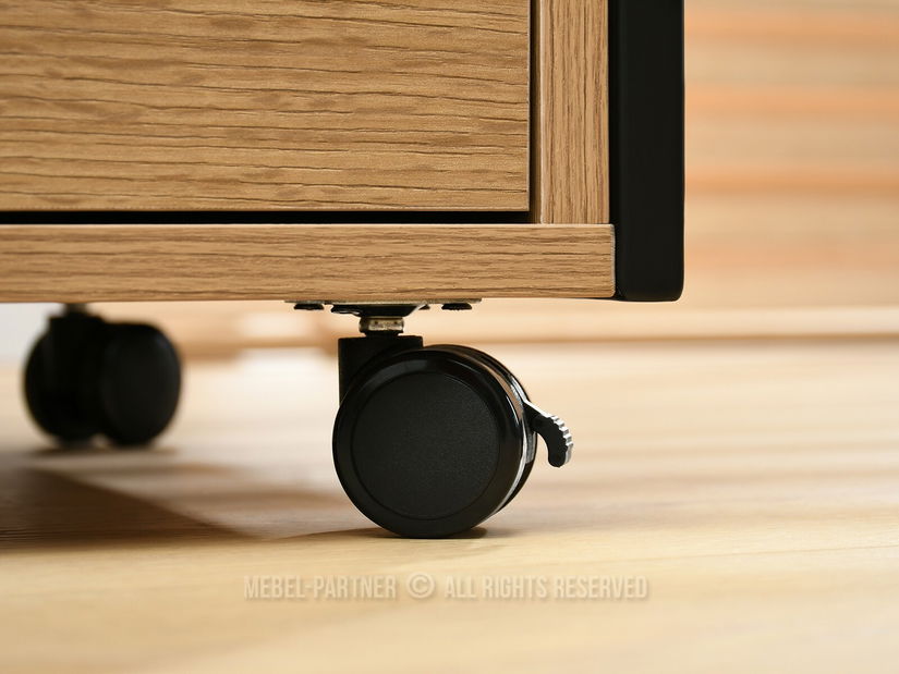 Skříňka Adlo (černý dub + černá)