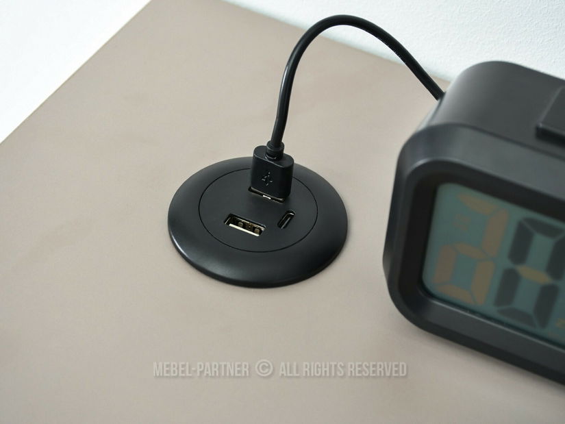 PC stolek Osto 120 (béžová + bílá)