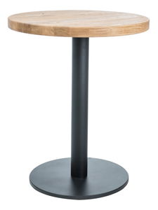 Jídelní stůl Pedro (dub + černá) (pro 4 osoby)