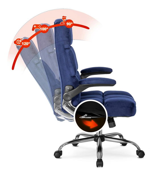 Kancelářské křeslo Limpieza (námořnická modrá)