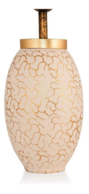 Stolní lampa Rialessta 3 (krémová + zlatá)