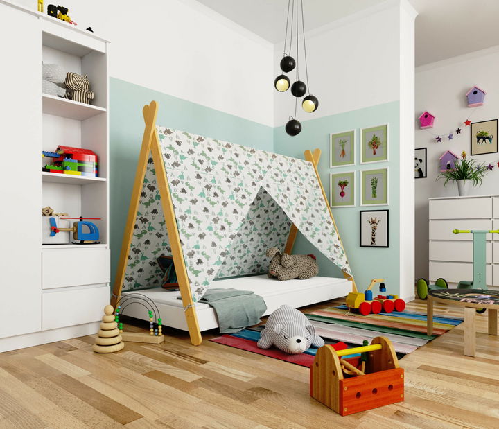 Dětská postel Graciela II (bílá) (s matrací)