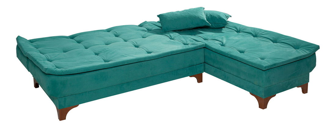 Rohová sedací souprava Klaudi (P) (Zelená)