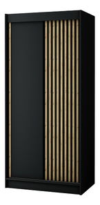 Šatní skříň 100 cm Ladonna (černá matná)
