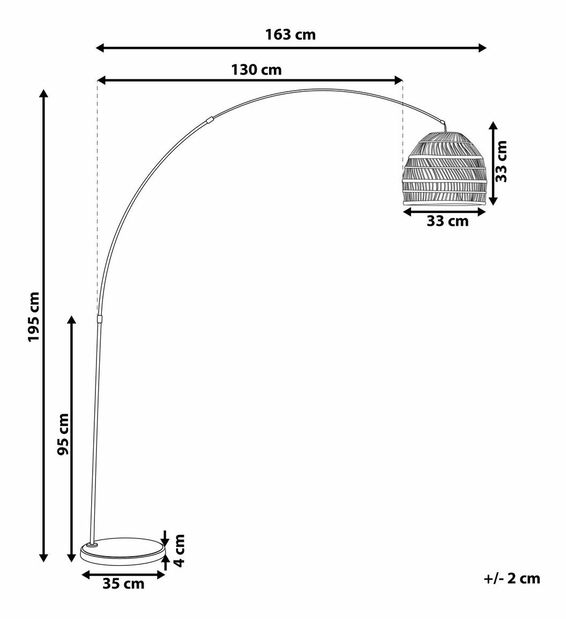 Stojanové svítidlo Gatton (pískově béžová)
