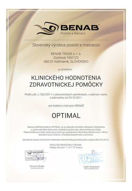 Pěnová matrace Benab Zero Hard 200x163 cm (T3/T5) *výprodej