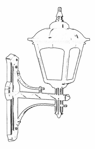 Venkovní nástěnné svítidlo Betsy (černá)