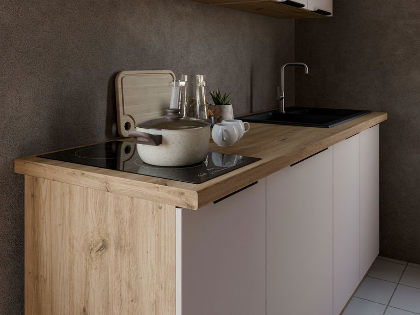 Horní kuchyňská skříňka Sayla 60 GU-36 1F (kašmír + dub artisan)