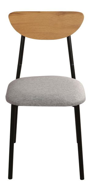 Jídelní set Mimetizarse (dub světlý + šedá) (pro 4 osoby)