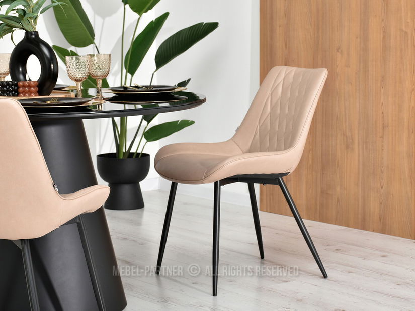 Židle Aron (béžová + černá)