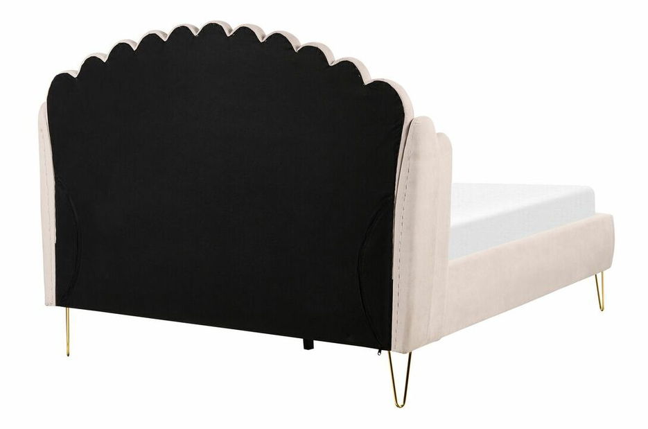 Manželská postel 140 cm Alise (béžová) (s roštem)