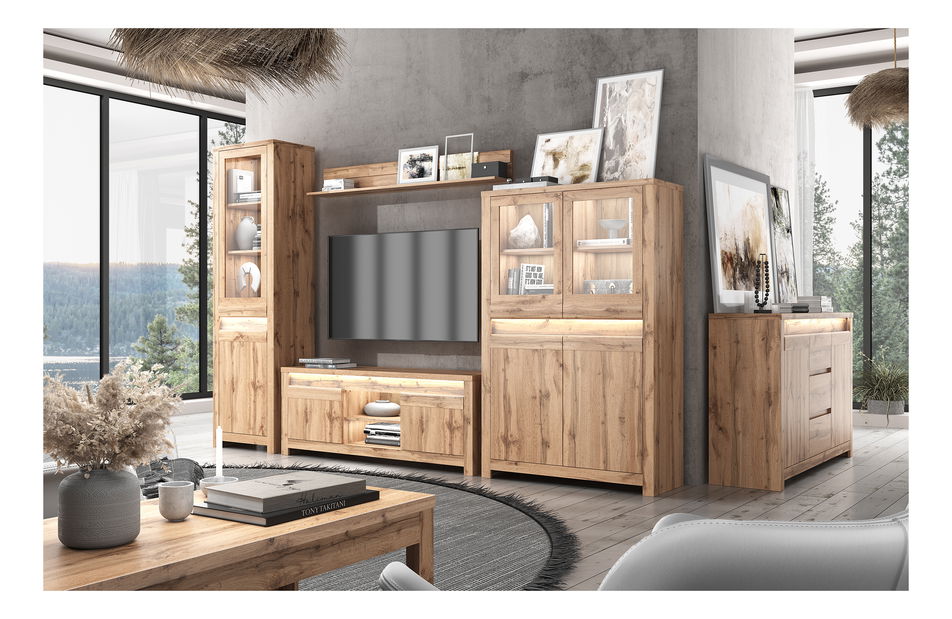 Šatní skříň Chase (dub wotan)