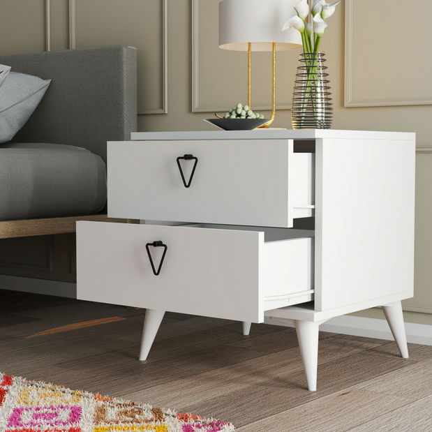 Noční stolek Versala (Bílá)