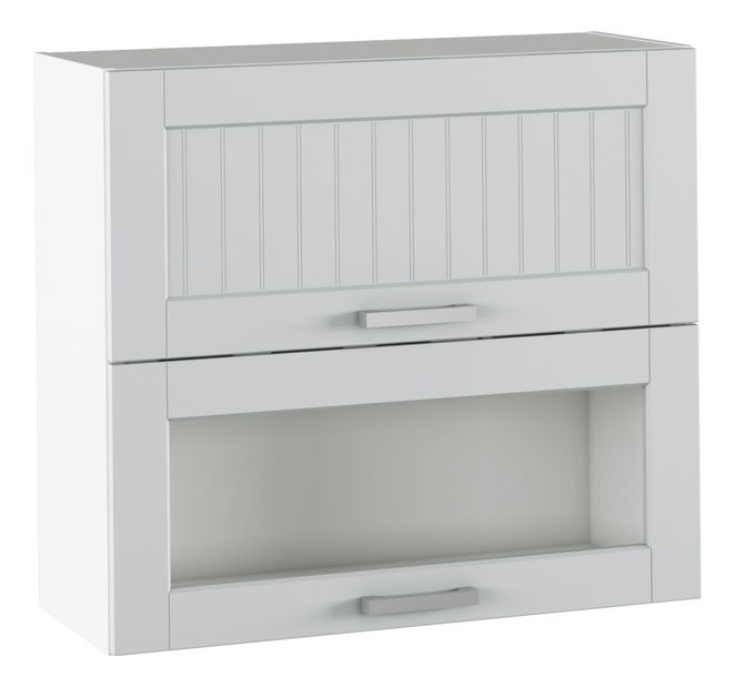 Horní kuchyňská skříňka Janne Typ 13 (světle šedá + bílá)