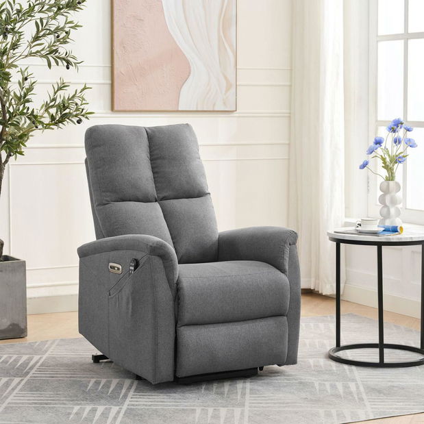 Polohovací křeslo Tesalureza (šedá)
