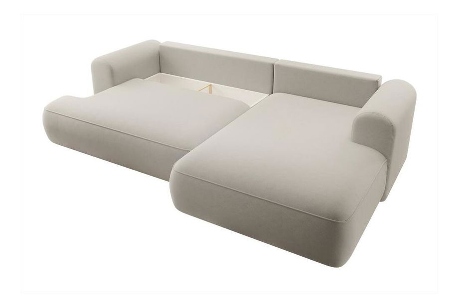 Rohová sedací souprava Olivo I (P) (béžová + černá) *výprodej