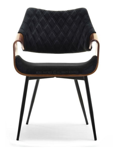 Židle Rolf K (ořech tmavý + černá)