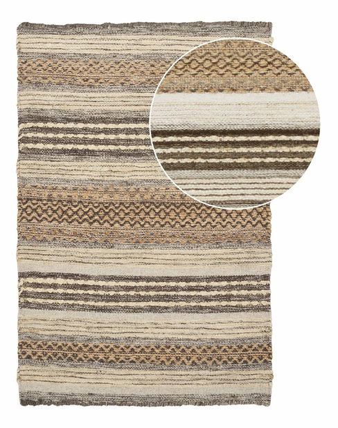 Rohožka Mmilenaia 3 (přírodní + šedá)