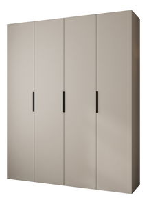 Šatní skříň 200 cm Carmela 40-4 (kašmír + černá)