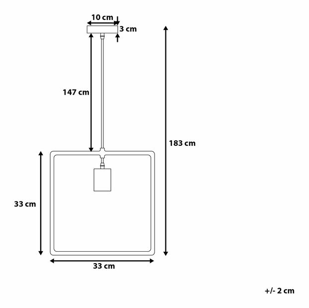 Závěsná lampa Lerik (světlešedá)