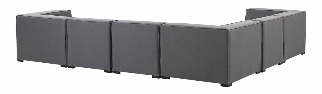 Rohová zahradní pohovka Ailin (šedá) (P)