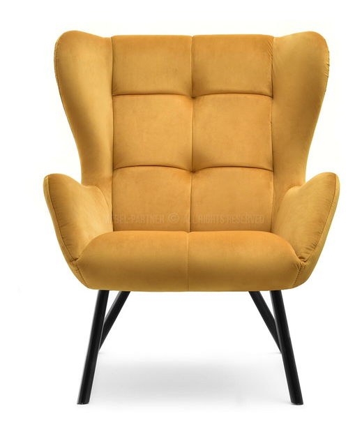 Designové křeslo Norweien (zlatá)