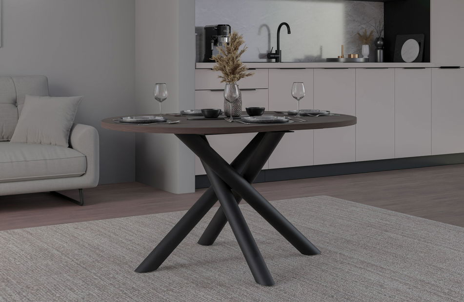 Oválný jídelní stůl Ossla (ořech)