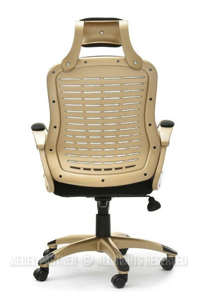 Křeslo Rondoz (zlatá + černá)