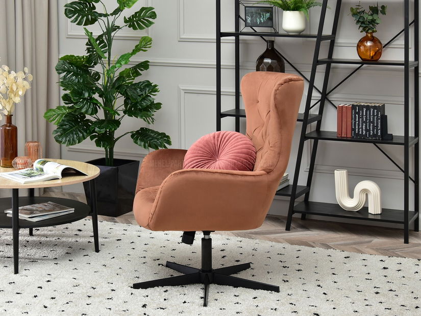 Křeslo Aaron (měděná + černá)