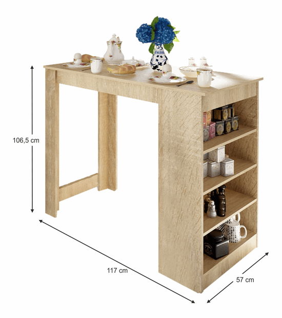 Barový stůl Austin (dub sonoma)