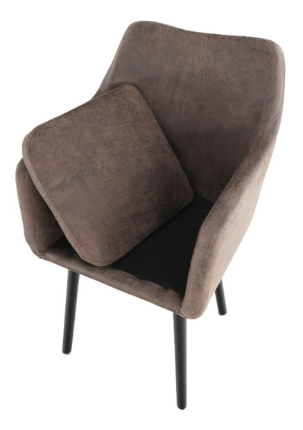 Jídelní židle Dabir (hnědošedá)