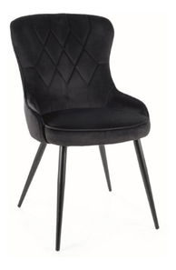 Jídelní židle Lloyd (černá + černá)