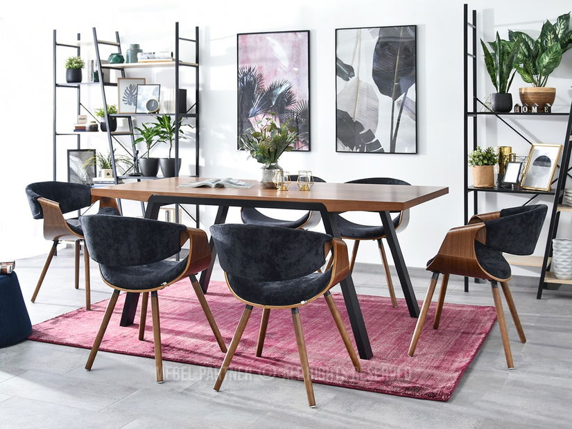 Židle Bjorn K (ořech tmavý + ořech)