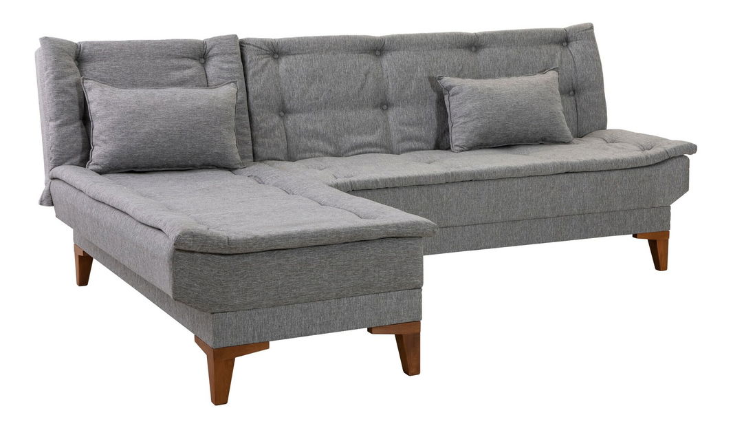 Rohová sedací souprava Santic (šedá)