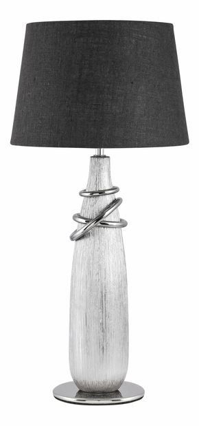 Stolní lampa Evelyn 4390 (stříbrná + černá)