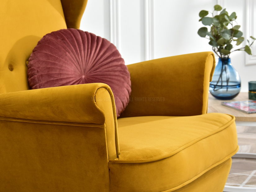 Křeslo ušák Margis (bílá)