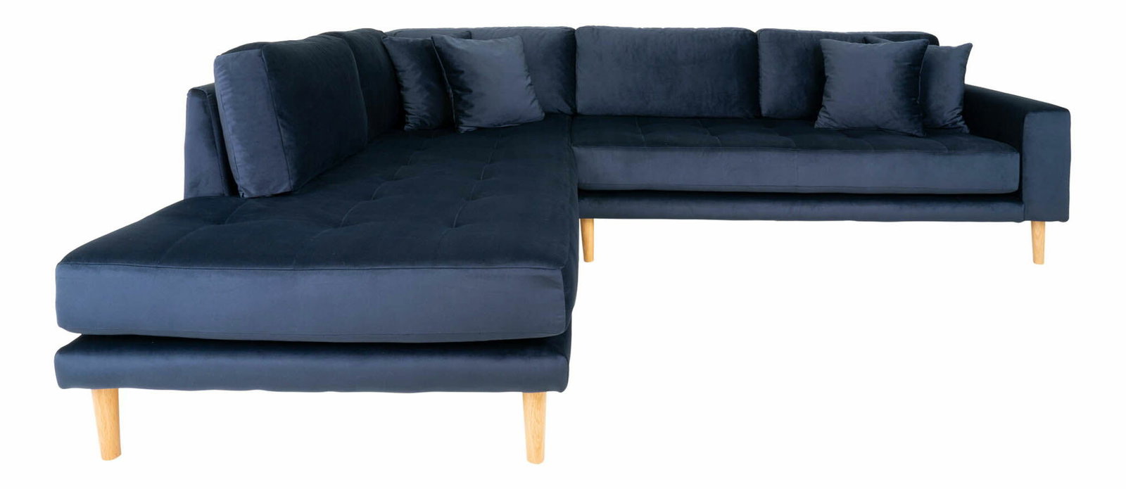 Rohová sedací souprava (L) Lvaveriaora L (tmavě modrá)