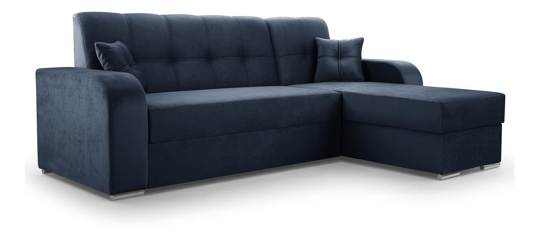Rohová sedací souprava Ottawa (tmavě modrá) (P)