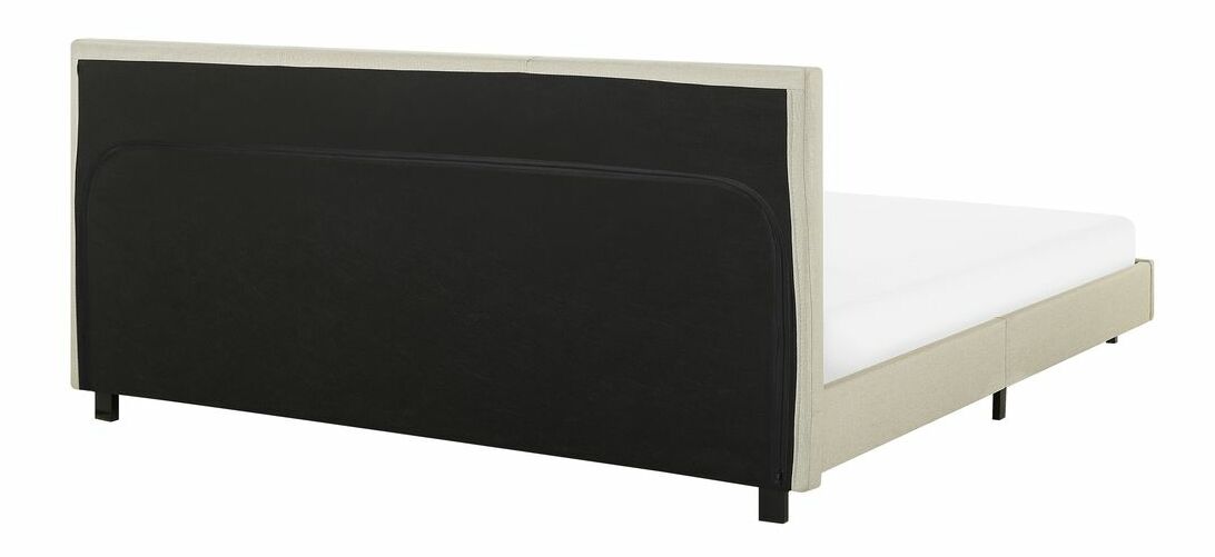 Manželská postel 180 cm ALVIA (s roštem) (béžová)